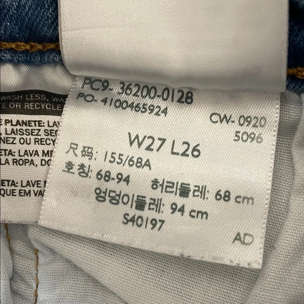 Levi’s 501® ORIGINAL CROPPED JEANS size 27X26 - Picture 13 of 14